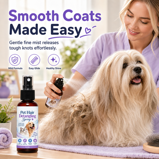 Spray Démêlant pour Animaux – Facilite le Brossage des Poils Longs