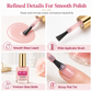 🔥 50% DE RÉDUCTION ! ✨Liquide lissant et comblant les stries des ongles, rose nude brillant, pour ongles irréguliers