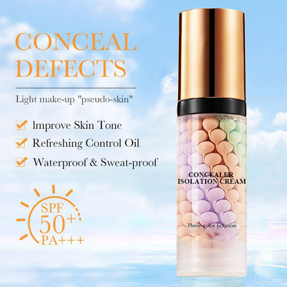 🎁 2 Achetées = 1 Offerte + Livraison Offerte | 🎨 Base Correctrice de Teint 3-en-1 – 3 Teintes
