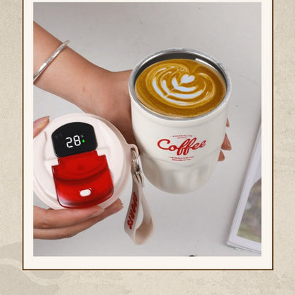 ☕ Mug isotherme intelligent avec affichage de la température – Acier inoxydable 316, étanche et facile à transporter