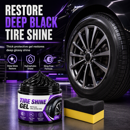 🚗 Pâte Réparatrice et Rénovatrice pour Pneus et Caoutchouc – Restaure le Noir Profond, Ravive la Brillance et Protège de l’Eau et de la Saleté ✨