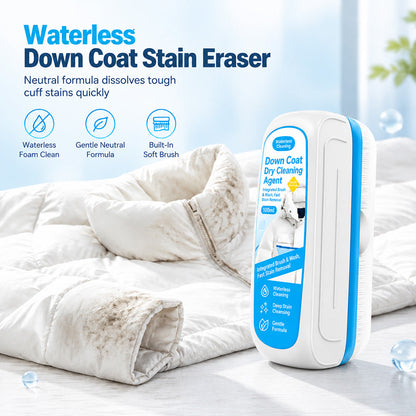 🧥 Taches sur Votre Doudoune ? Détachant avec Brosse Intégrée – Nettoyage Ciblé Sans Lavage Complet ✨