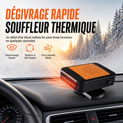 🚗Chauffage soufflant 12 V pour voiture – Dégivrage rapide, désembuage et ventilation rotative