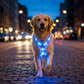 Harnais lumineux à LED pour chien – Haute visibilité et 3 modes d’éclairage pour les promenades nocturnes