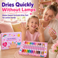 💅 Kit de 12 marqueurs de nail art pour enfants – Double pointe pinceau et fine, 12 couleurs vives, séchage rapide sans lampe UV