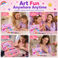 💅 Kit de 12 marqueurs de nail art pour enfants – Double pointe pinceau et fine, 12 couleurs vives, séchage rapide sans lampe UV