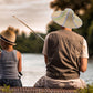 Chapeau de paille de pêche plié-fait à la main