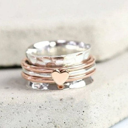 🎁Valentine's Day Hot Sale ⏳Self Love Spinner Heart Ring