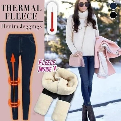 Jegging en denim polaire thermique🎁Vente de Noël🎁