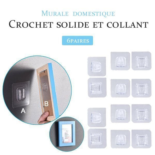 Crochets muraux adh¨¦sifs double face (Achetez plus, ¨¦conomisez plus)