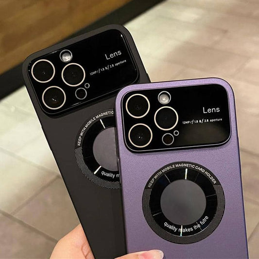 Coque Attraction magnétique givrée Étui pour iPhone