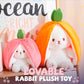 Lapin aux fraises transformé en peluche de poupée de fruits de petit lapin