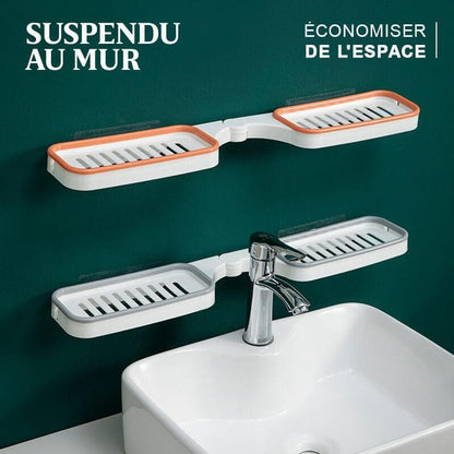 Cadre sans poinon pour coin de salle de bain