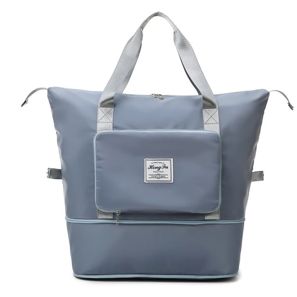 (livraison gratuite) Sac de voyage pliable de grande capacité - qpgiftsme Bleu