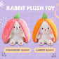 Lapin aux fraises transformé en peluche de poupée de fruits de petit lapin