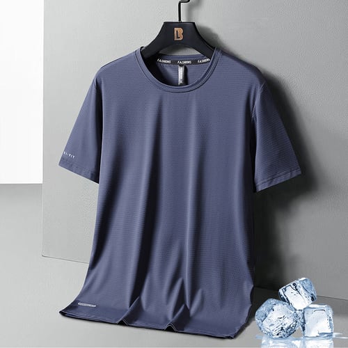 🔥SOLDES DE FIN D'ÉTÉ - 49% RÉDUCTION 🔥Glace soie col rond T-shirt