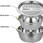 BASSIN MULTIFONCTIONNEL EN ACIER INOXYDABLE