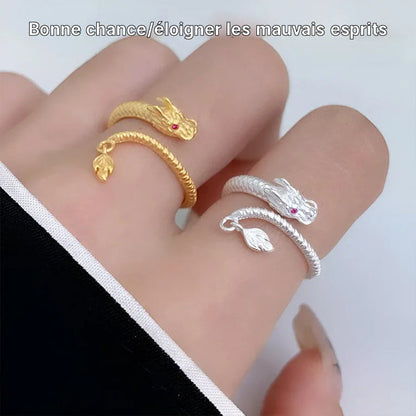 🔥🔥Vente chaude—Bague porte-bonheur Qiankun queue de dragon💍