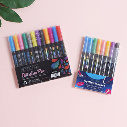 🎄Vente de Noël 49% de réduction🔥🖌2023 stylos surligneurs dual-line les plus vendus🎁Achetez 2 Obtenez 10% de réduction