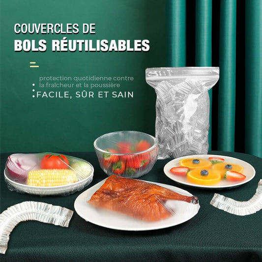 Couvercles de bols réutilisables (100PCS)