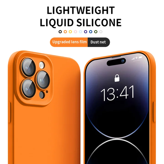 Coque iPhone tout compris en silicone liquide version 2.0 avec protection d'objectif