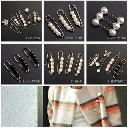 Broche perl¨¦e Clips de d¨¦coration pour v¨ºtements