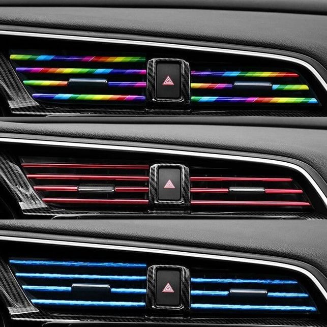 Bande Chromée Décorative Pour Grille D'Aération De Voiture – 1 Mètre, Résine Époxy, Installation Facile