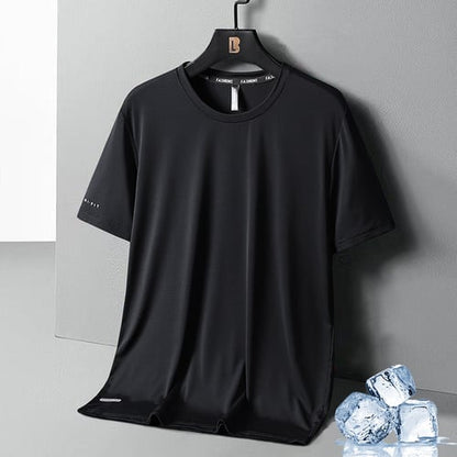 🔥SOLDES DE FIN D'ÉTÉ - 49% RÉDUCTION 🔥Glace soie col rond T-shirt