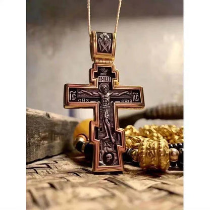 Pendentif Jésus-Crucifix fait à la main