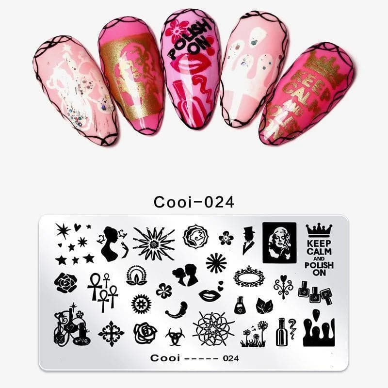 2021 Tampon ¨¤ ongles pour manucure franaise facile - qpgiftsme 1 Tampon / Cooi-0024