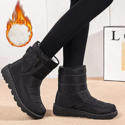 Bottines de neige chaudes imperméables et antidérapantes pour femmes