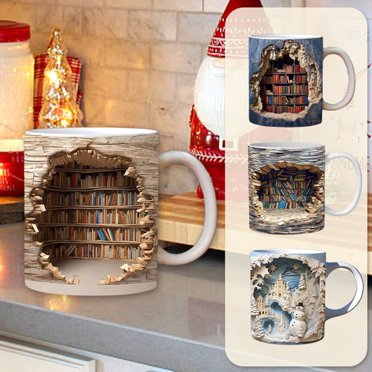 [cadeau créatif] Tasse bibliothèque 3D