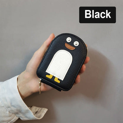 Choix de Cadeau - Porte-cartes à Grande Capacité avec Pingouin Cartoon