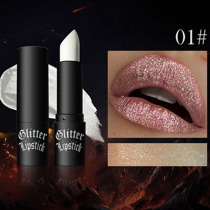 🔥Spécial Nouvel An 49% de réduction🔥Matte permanente leppestifter med fine glitter