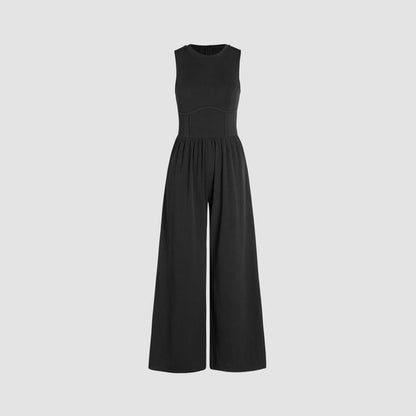 🔥Meilleur vendeur🔥Jumpsuit sans manches à jambes larges pour femme